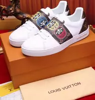 louis vuitton sapatos plates unisexe magic flat sapatos white